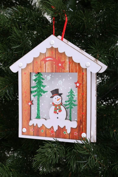 Декоративна підвіска Дім 18x18 см YB20804B