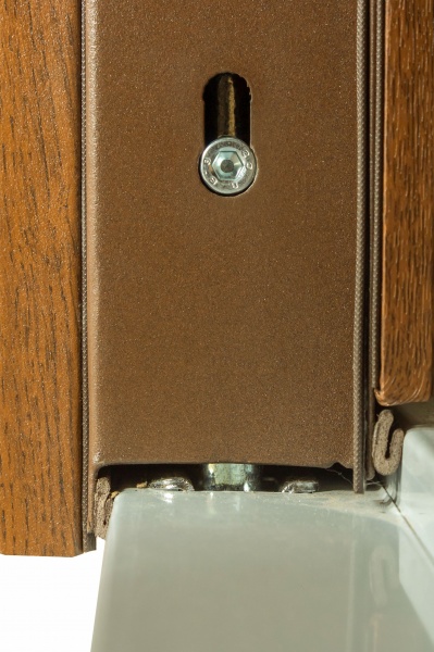 Дверь входная Термо House-703 улица дуб бронзовый 2050x1200 мм правая