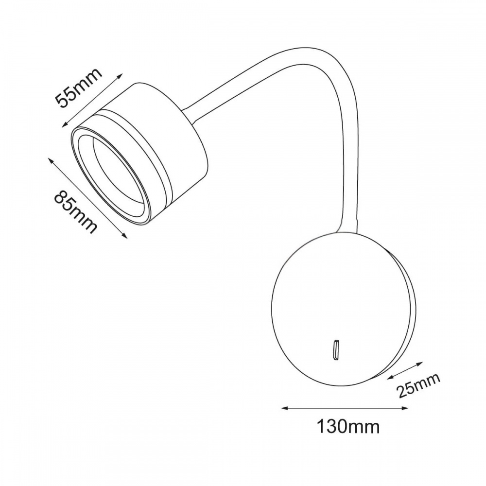 Бра LIGHT SET LUG LS-WL 8555 12 Вт GX53 белый