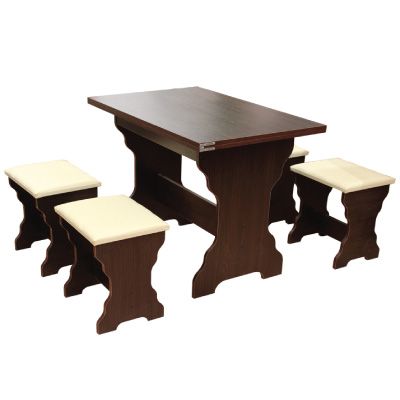 Гарнитур обеденный Барселона венге+слоновая кость