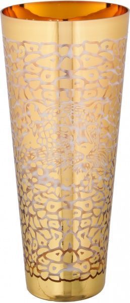 Ваза стеклянная золотая Tiger 13,2х30 см Combi 52405963