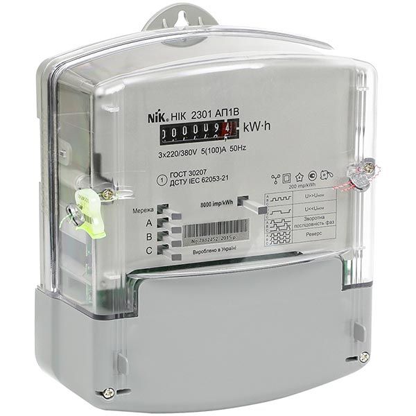 Счетчик 3-фазный НИК 2301 АП1 5(100) А