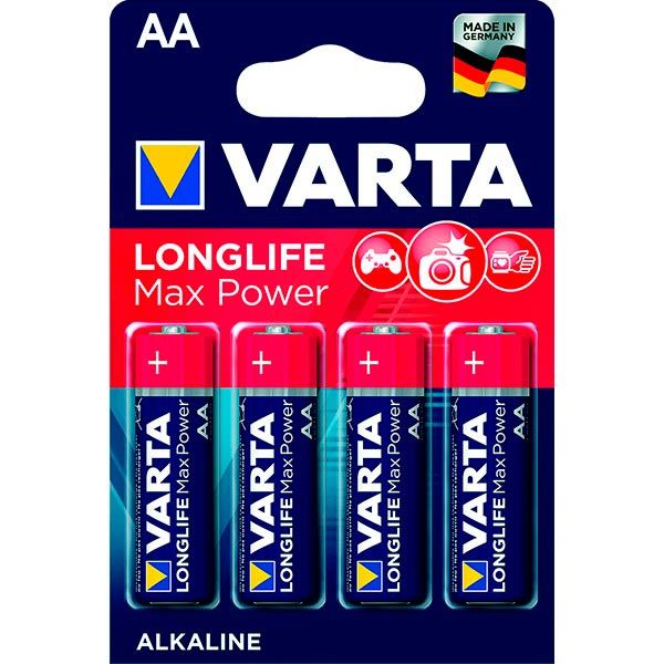 Батарейка Varta Longlife Max Power AA (R6, 316) 4 шт. (04706101404) 