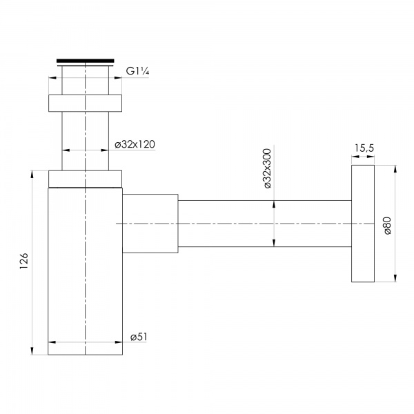 Сифон для умывальника Imprese Grafiky ZMK041807600