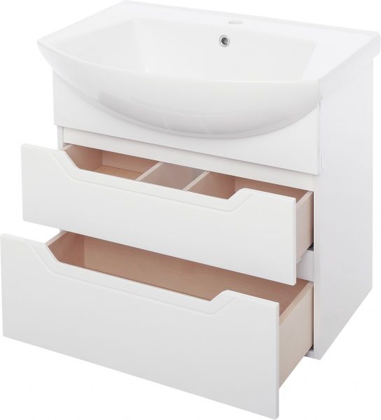 Тумба підвісна Мойдодир Комфорт з умивальником Nova 75