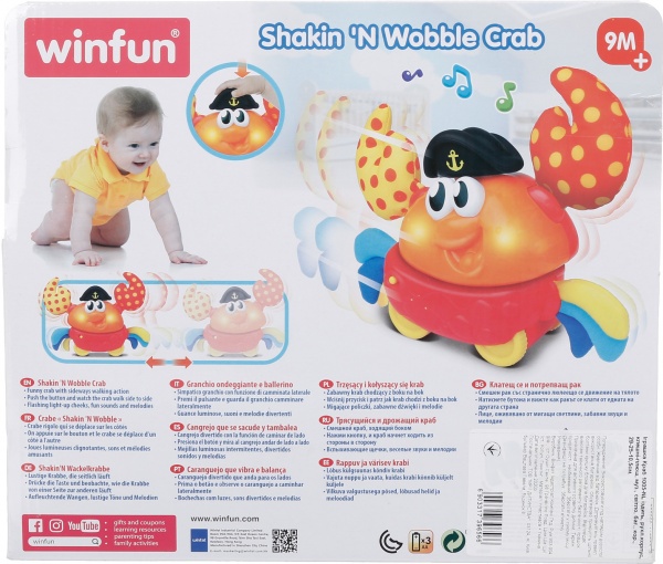 Игрушка заводная Winfun Краб 1005-NL