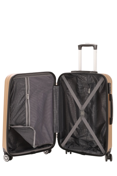 Чемодан 42 л бежевый MCS V354 на 4 колесах S 20