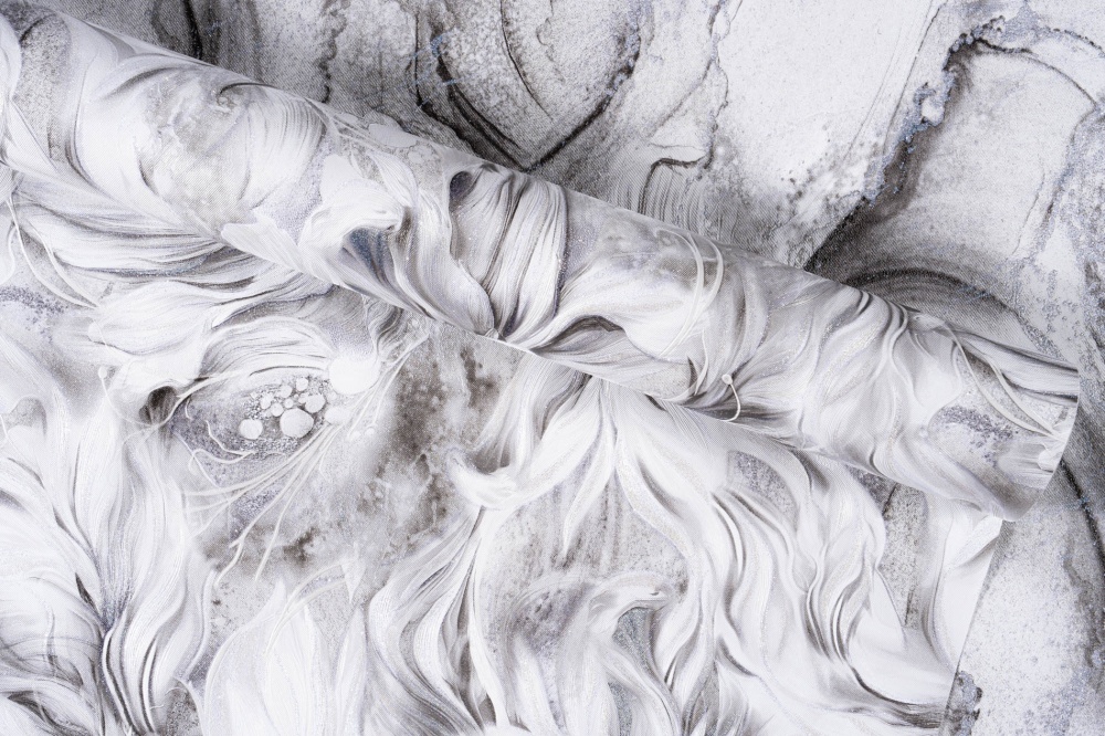 Обои виниловые горячего тиснения Славянские обои Le Grand platinum Мbракл 2 1603-10 1,06x10,05 м