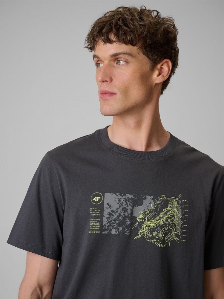 Футболка 4F TSHIRT M2823 4FWSS26TTSHM2823-22S р.M чорний