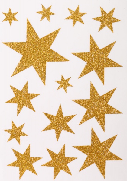 Декоративная наклейка Звезды BCC001170 в ассортименте 21х34 см