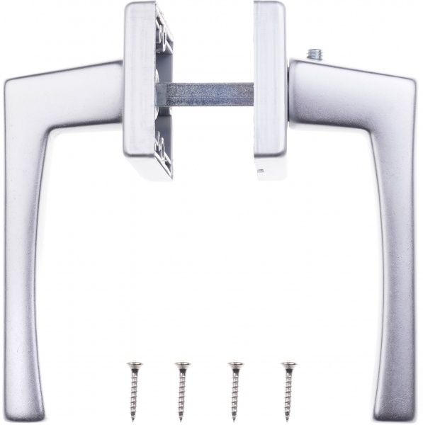 Ручка на розетке Brialma Venezia алюминий