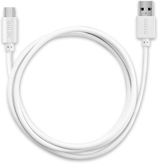 Кабель Acme USB Type-C – USB 2 м білий (4770070879177) CB1042W 