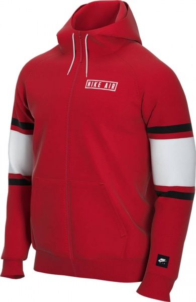 Джемпер Nike M NSW AIR HOODIE FZ FLC BV5149-657 р. M червоний