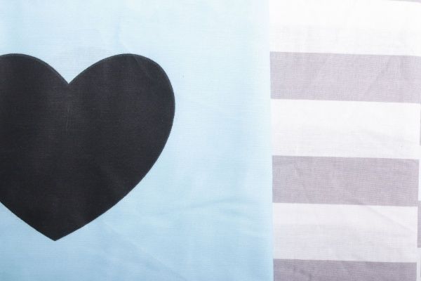 Комплект постельного белья Україна «Голубое сердце» бирюзовый 