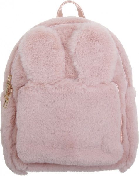 Рюкзак пушистый Soft Touch ушки на магнитах, розовый