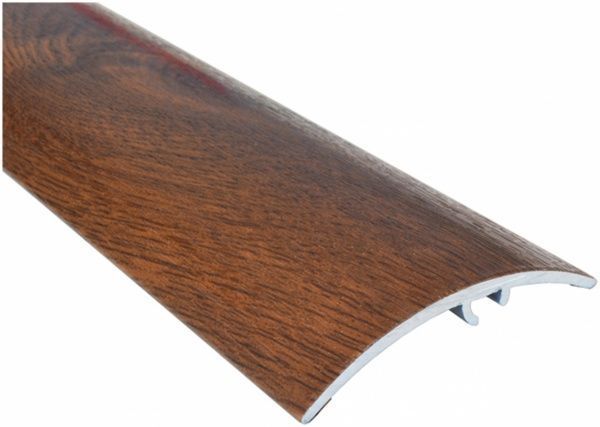 Порожек алюминиевый лестничный Olvis скрытый крепеж 50x900 мм орех 
