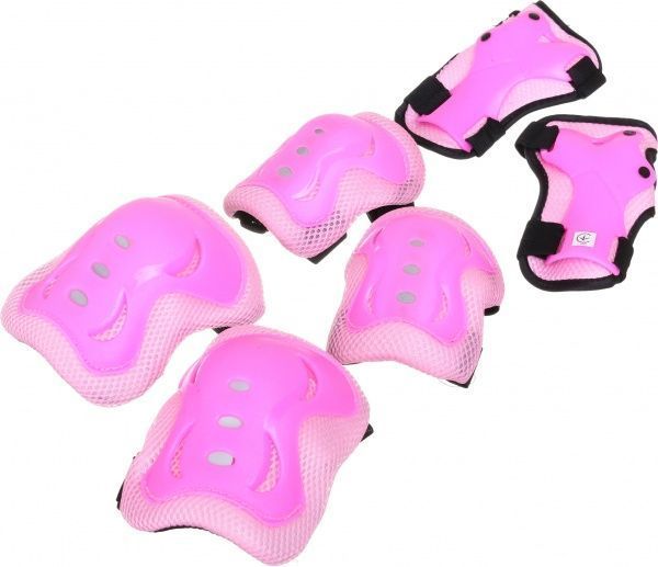 Комплект защиты MaxxPro для роликов PR-4-PN р. L розовый