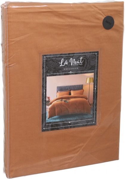 Простирадло на резинці Mono Orange D 200x200 см помаранчевий La Nuit 