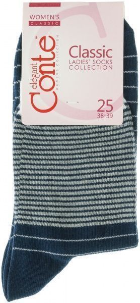 Шкарпетки жіночі Conte Classic р. 25 темно-синій 058 