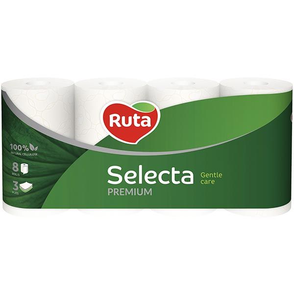 Туалетний папір туалетний папір Ruta тришаровий 8 шт.