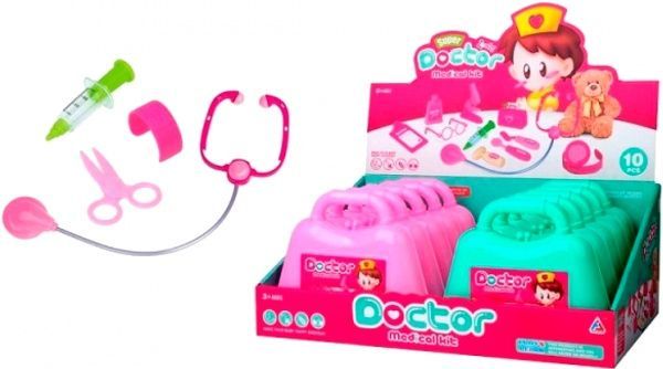 Набір лікаря Країна Іграшок 10 предметів 15x18x5 см HWA1055129 (HJ062B)