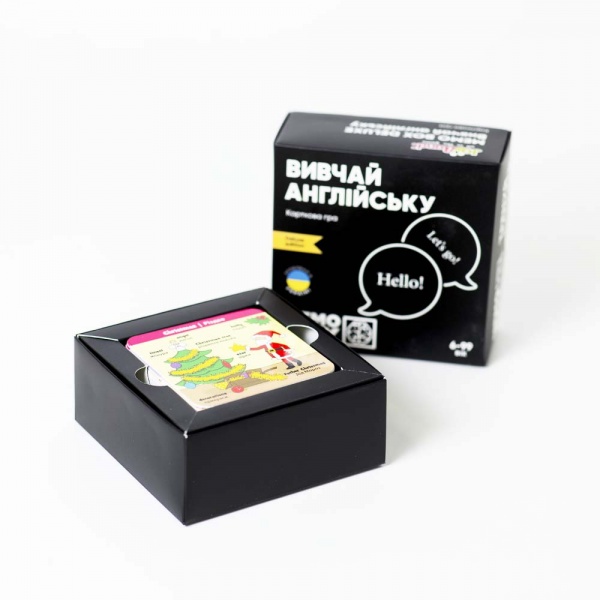 Гра карткова JoyBand Настільна гра JOYBAND MEMOBOX DELUX Вивчай англійську MBD104