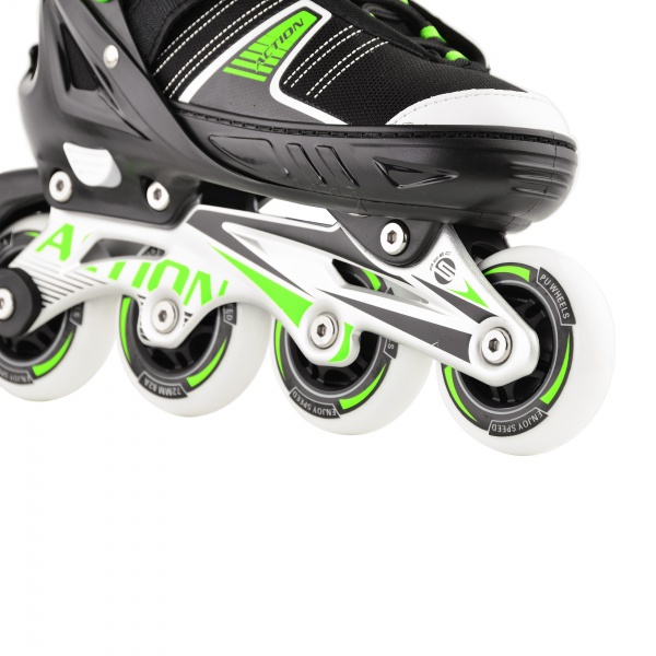 Роликовые коньки 2 в 1 Action Ronny/Green/37-40 153B5/2IN1/GR37-40 зеленый