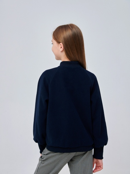 Джемпер для девочки Smil р.134 темно-синий 116609 