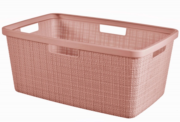 Кошик для білизни Curver Jute 46 л рожевий 