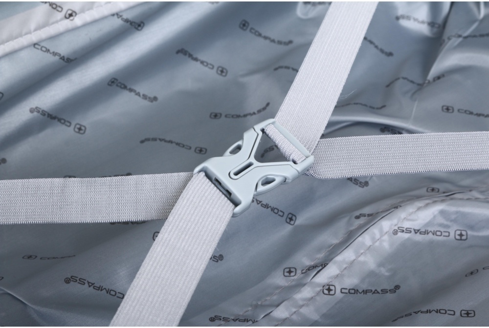 Чемодан Compass №LS080609 M 68 л капучино 60x44x26 см