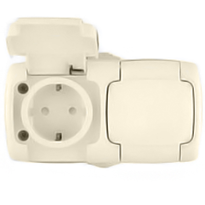 Розетка Rondo RA16-227B-SI слоновая кость