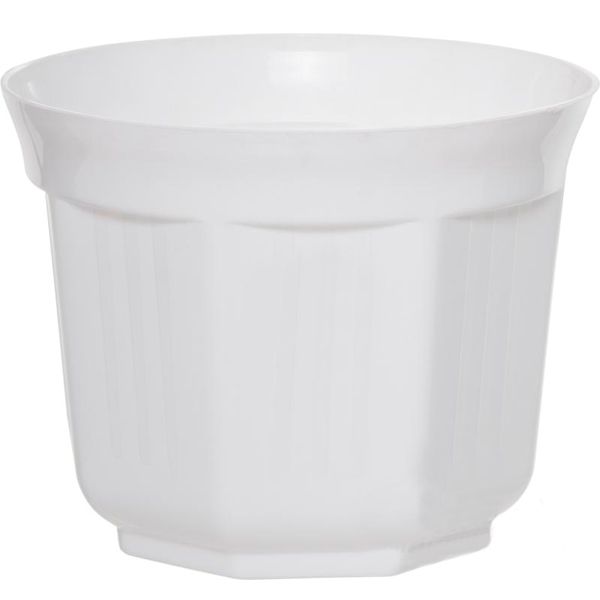 Горшок цветочный Тарлев Октава 17 см белый