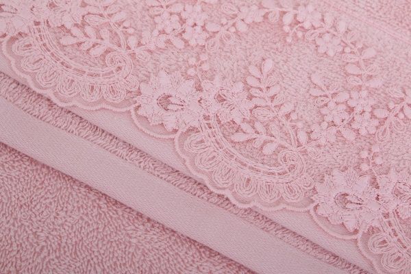 Набір рушників Elinda пудровий Karna 