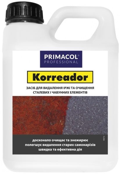 Средство для удаления ржавчины Korreador PRIMACOL DECORATIVE 1 л