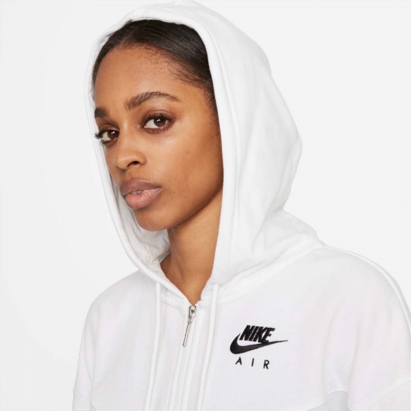 Джемпер Nike W NSW AIR FLC GX FZ HOODIE DD5447-100 р. OS білий