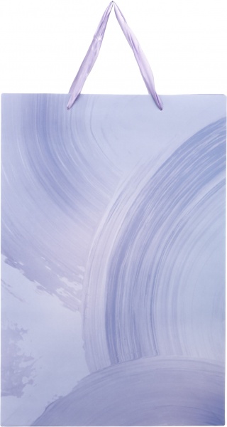 Пакет подарочный SuperL пл D-1139 лавандовый мазки краски
