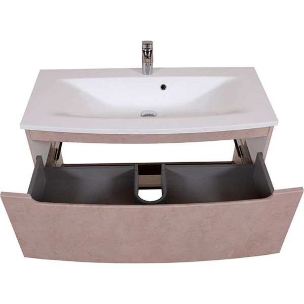 Тумба напольная Aqua Rodos HeadWay 100 см бетон бежевый под умывальник из искусственного камня 100