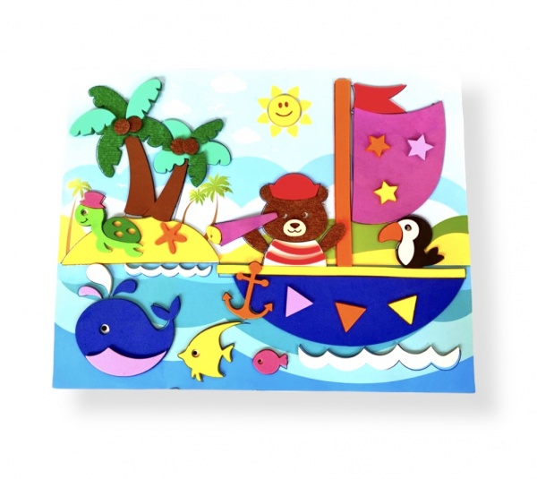 Аппликация Apli Krapli Мягкая апликацыя Мишка МА-18