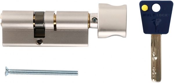 Цилиндр Mul-T-Lock 7х7 33x43 ключ-вороток 76 мм никель