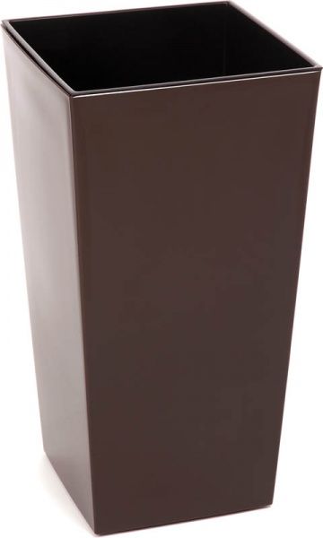 Горшок Lamela Финезия ротанг квадратный мокко 