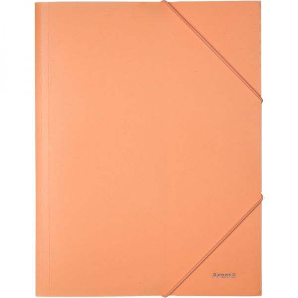 Папка на резинке Pastelini А4 персиковая 43846 Axent