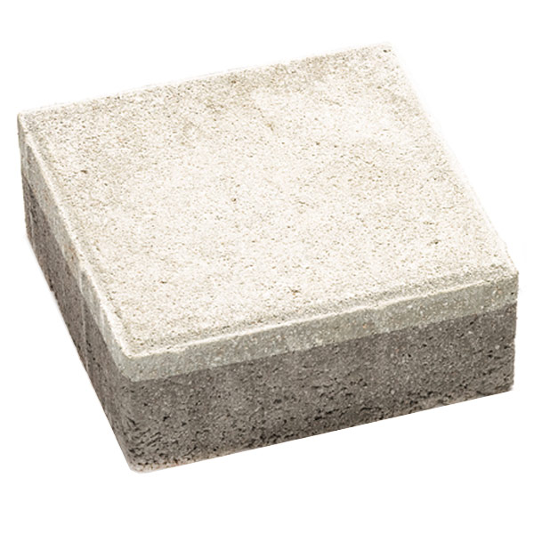 Плитка тротуарна Бруківка 200x200x60 мм перлина