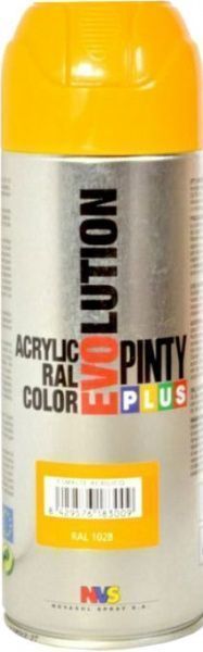 Краска аэрозольная акриловая Ral 1028 400 мл Evolution PINTYPLUS