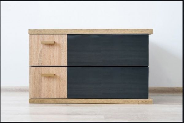 Тумба Embawood тумба Капри 649х390х404 мм правая дуб сонома 