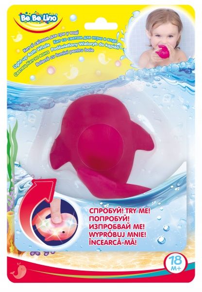 Игрушка Bebelino Кит со светом для игры в воде 58093