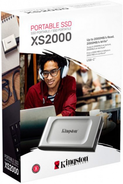 SSD-накопичувач Kingston XS2000 1000GB Portable USB Type-C 3D V-NAND (SXS2000/1000G) 