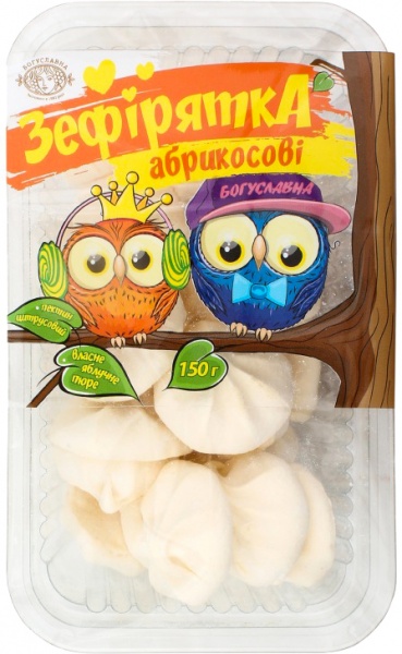 Зефир БОГУСЛАВНА Зефирятка абрикосовая 150 г (4820027892534)