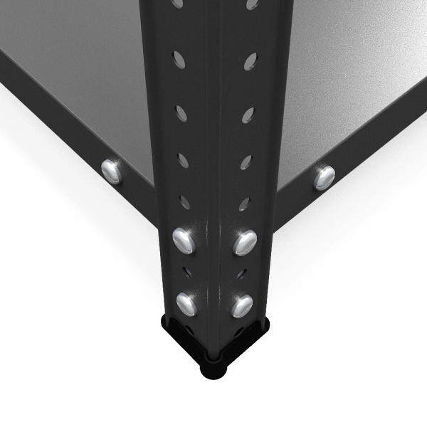 Стеллаж-верстак Меткас антрацит 1500x1000x500 мм металл краска 