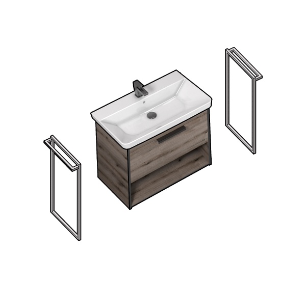 Опора для тумбы Мойдодыр с полотенцедержателем