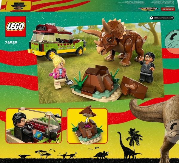 Конструктор LEGO Jurassic World Дослідження трицератопсів 76959